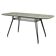 Italian dining table with metal base and glass top and brass, 1950s