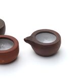 Sandstone shells by Jeanne and Norbert Perlot, 60s