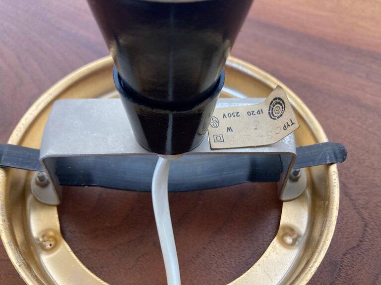 Mid-Century Glass Table Lamp for Valasske Mezirici, Czechoslovakia, 1970s