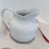 Creamer milk jar in white porcelain