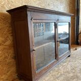 Buffet with glass door in old teak