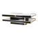 Brass and lacquered glass coffee table, circa 1979