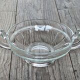Glass fruit bowl, Val Saint Lambert style