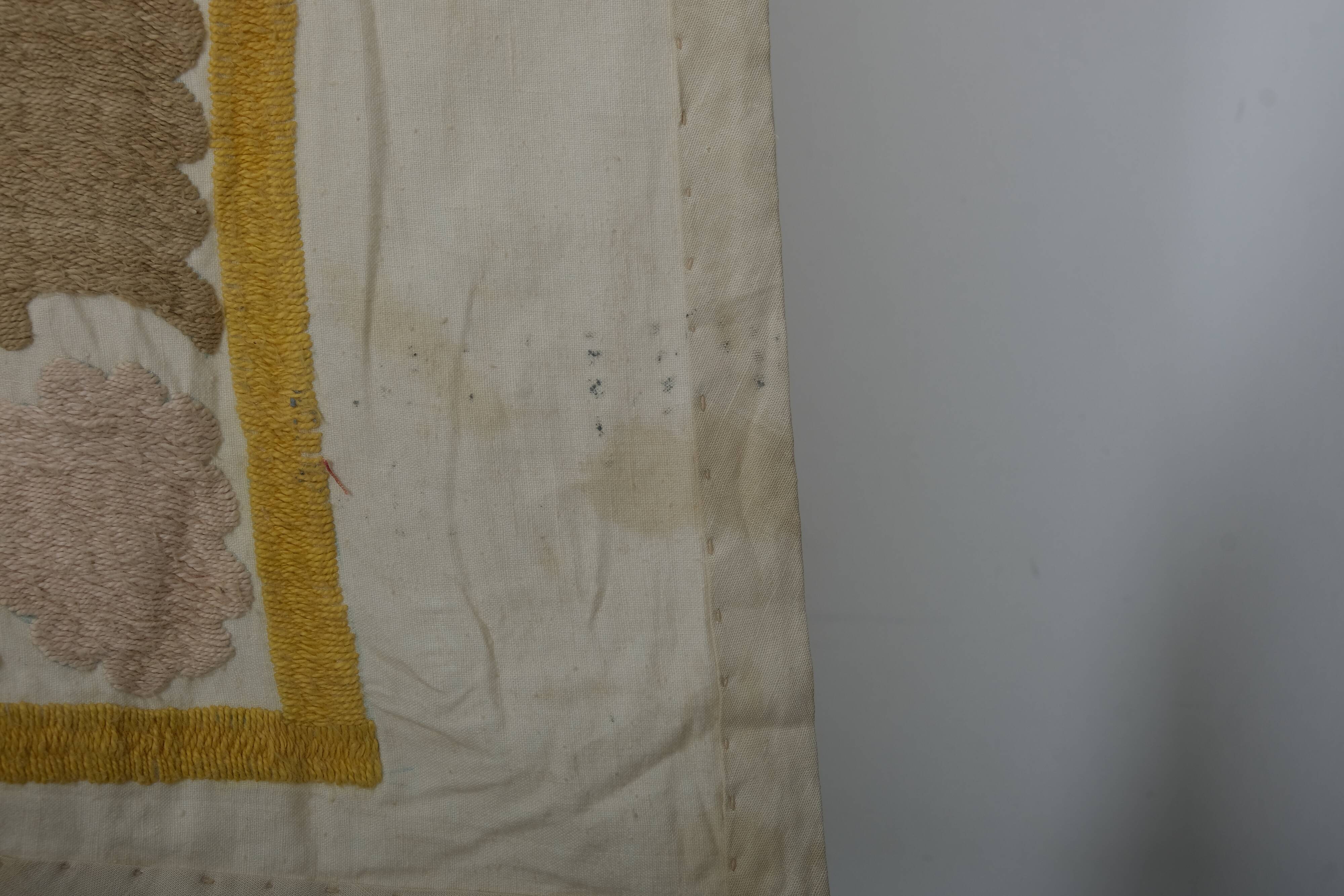 Hand knotted rug, vintage Turkish rug 68x105 cm