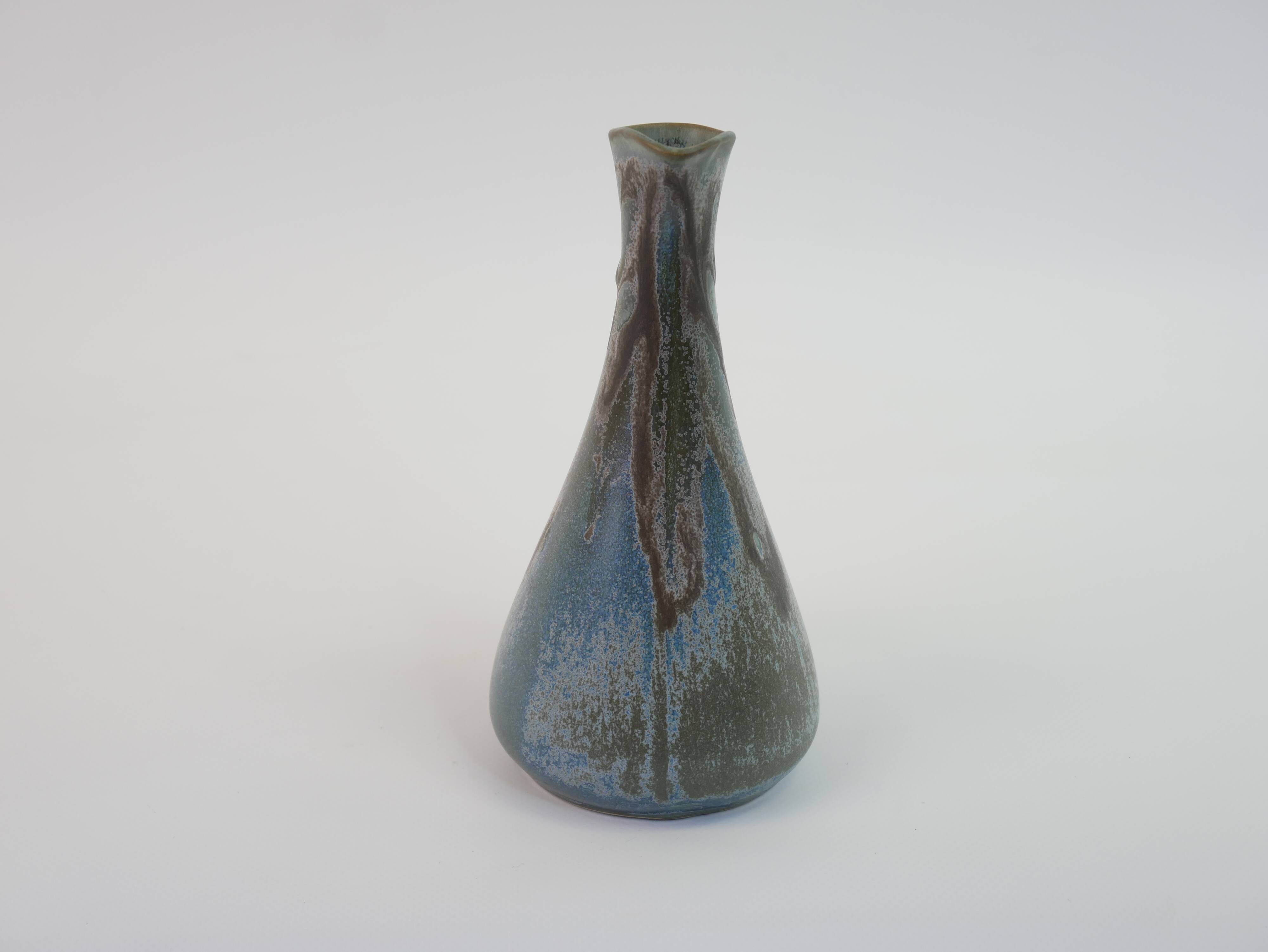 Petit pichet verseuse art déco en céramique des manufactures Denbac