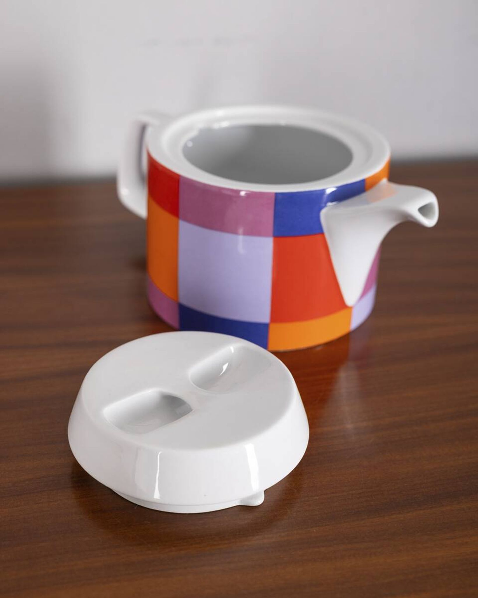 Vintage 1970s Ceramic Teapot by Ceramiche Pozzi, Compact Series