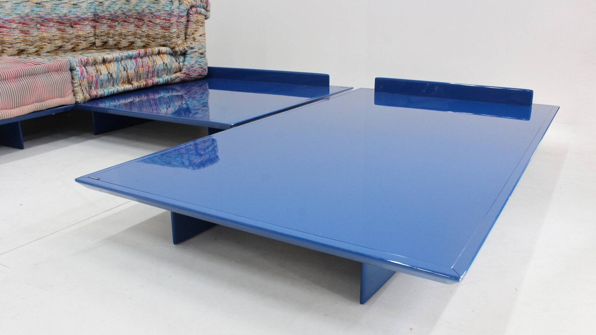 Roche Bobois Mah Jong sofa Missoni design by Hans Hopfer with platform