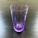 Biot glass in purple glass