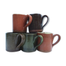 Stoneware coffee mugs
