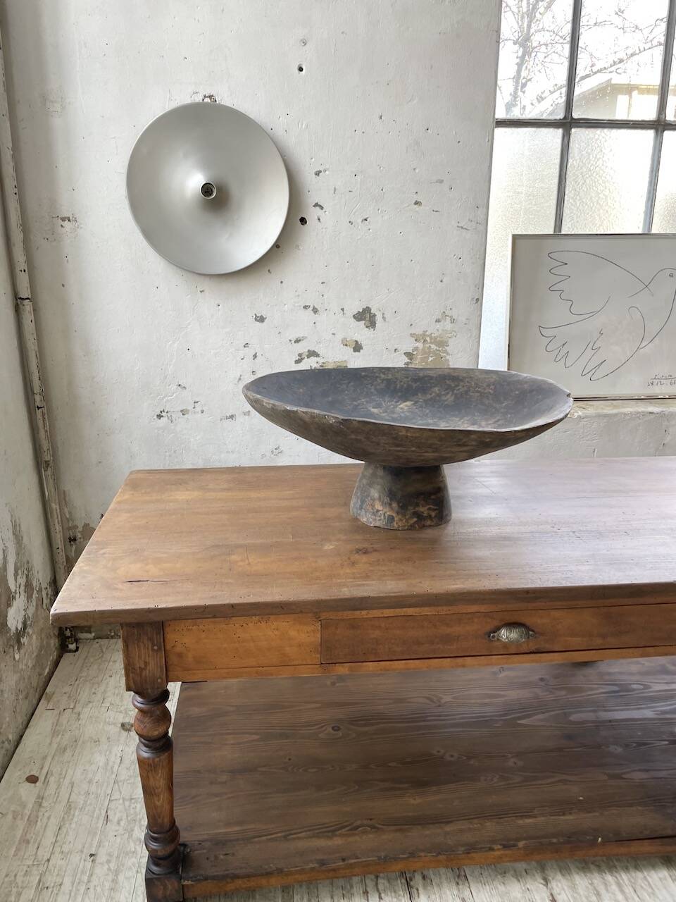 XL wooden Tuareg dish