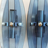 Set of 4 vintage wall lamps, Italian design