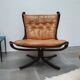 Falcon Scandinavian armchair by Sigurd Resell ed Vatne Mobler