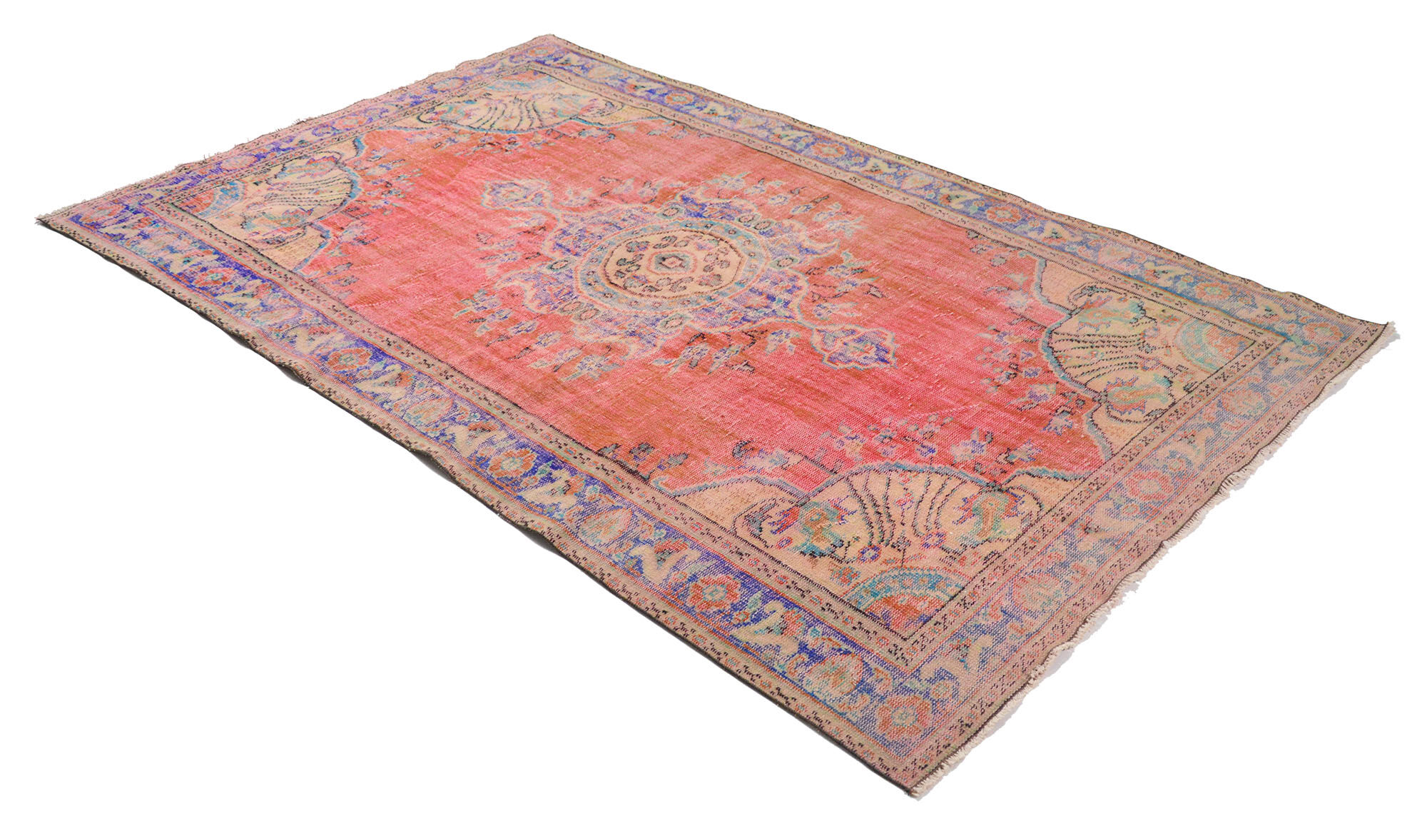 Anatolian handmade vintage rug 304 cm x 186 cm