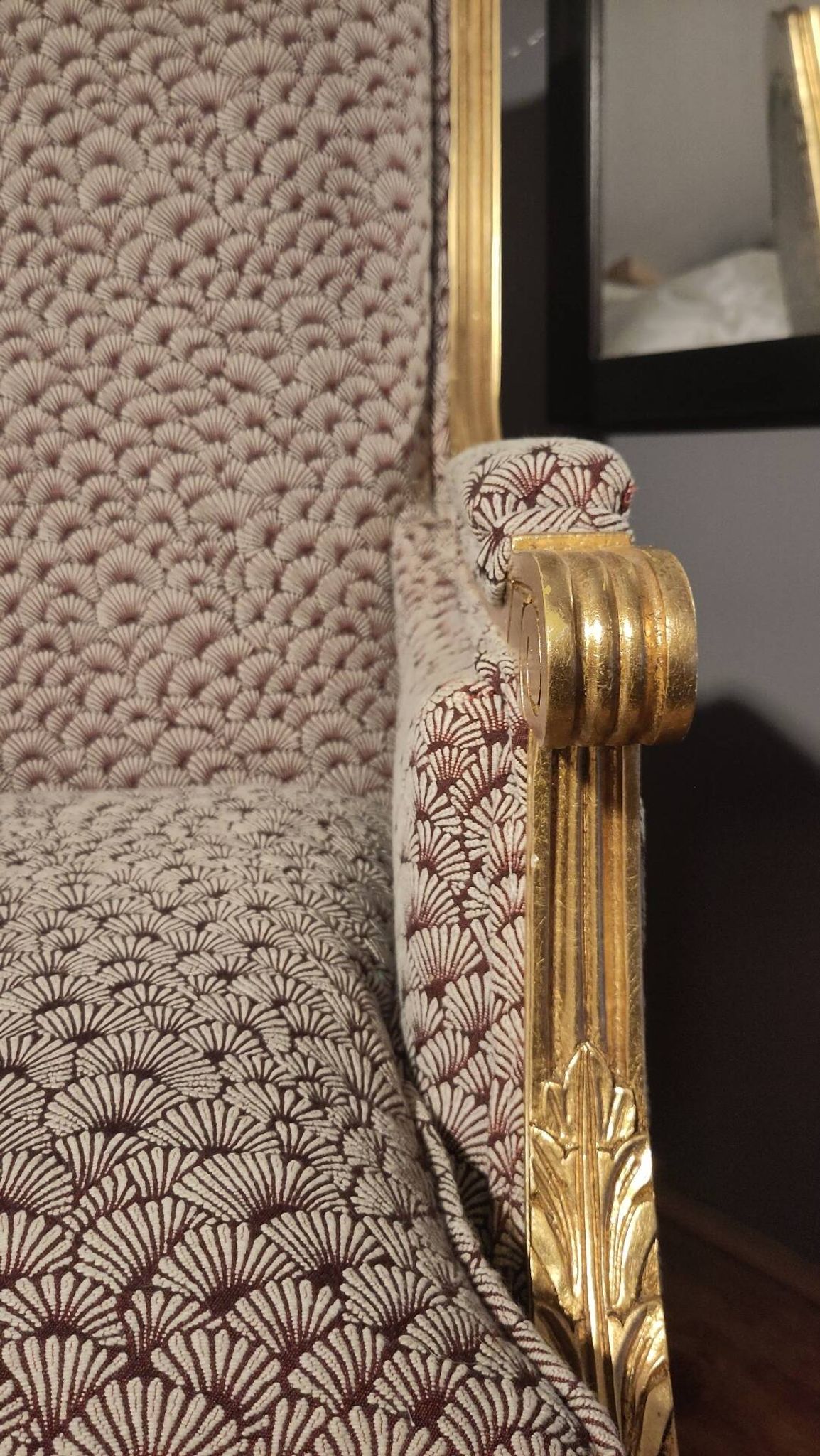 Modernised Louis XVI style armchair