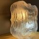 Square glass flush mounted ceiling or wall lamp