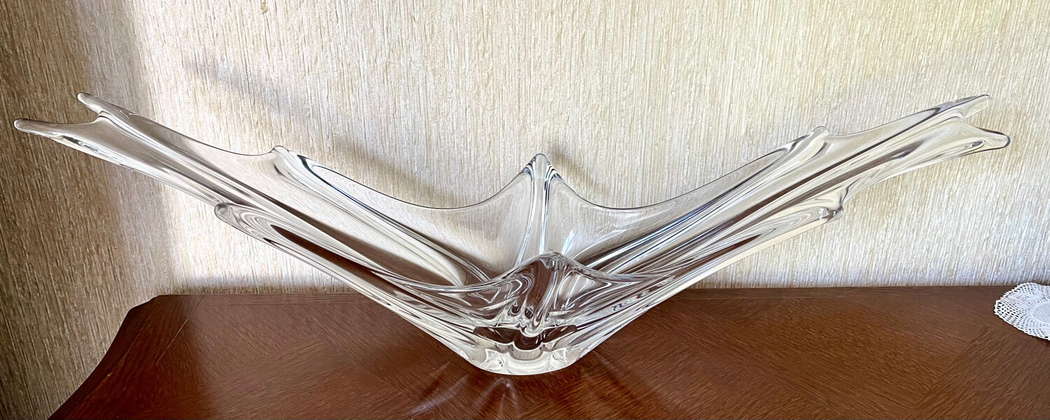 Vintage glass fruit bowl