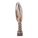 Unique glazed ceramic art sculpture, Sicily