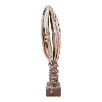 Sculpture artistique unique en céramique émaillée, Sicile