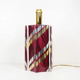 Large Italian lucite table lamp by Romeo Rega