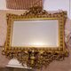 Napoleon III mirror in gilded stucco