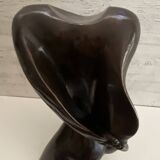 Patinated Bronze Sculpture Statue Signed S. Dali Female Body