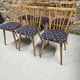 Lot of 6 bistro bar chairs from the 1960s