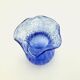 Small blue blown glass vase with air bubbles - 614024