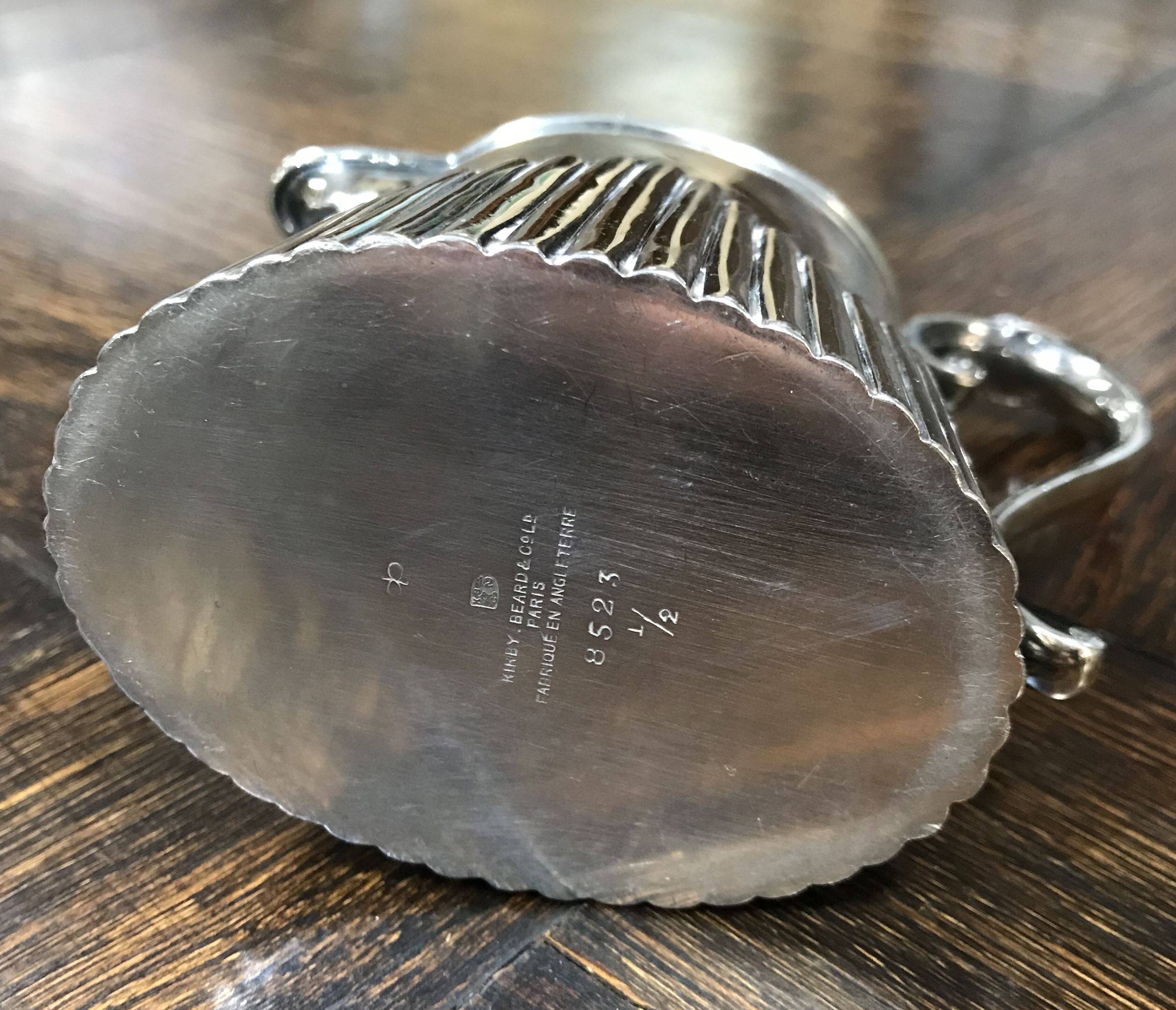 English silver plated milk jug