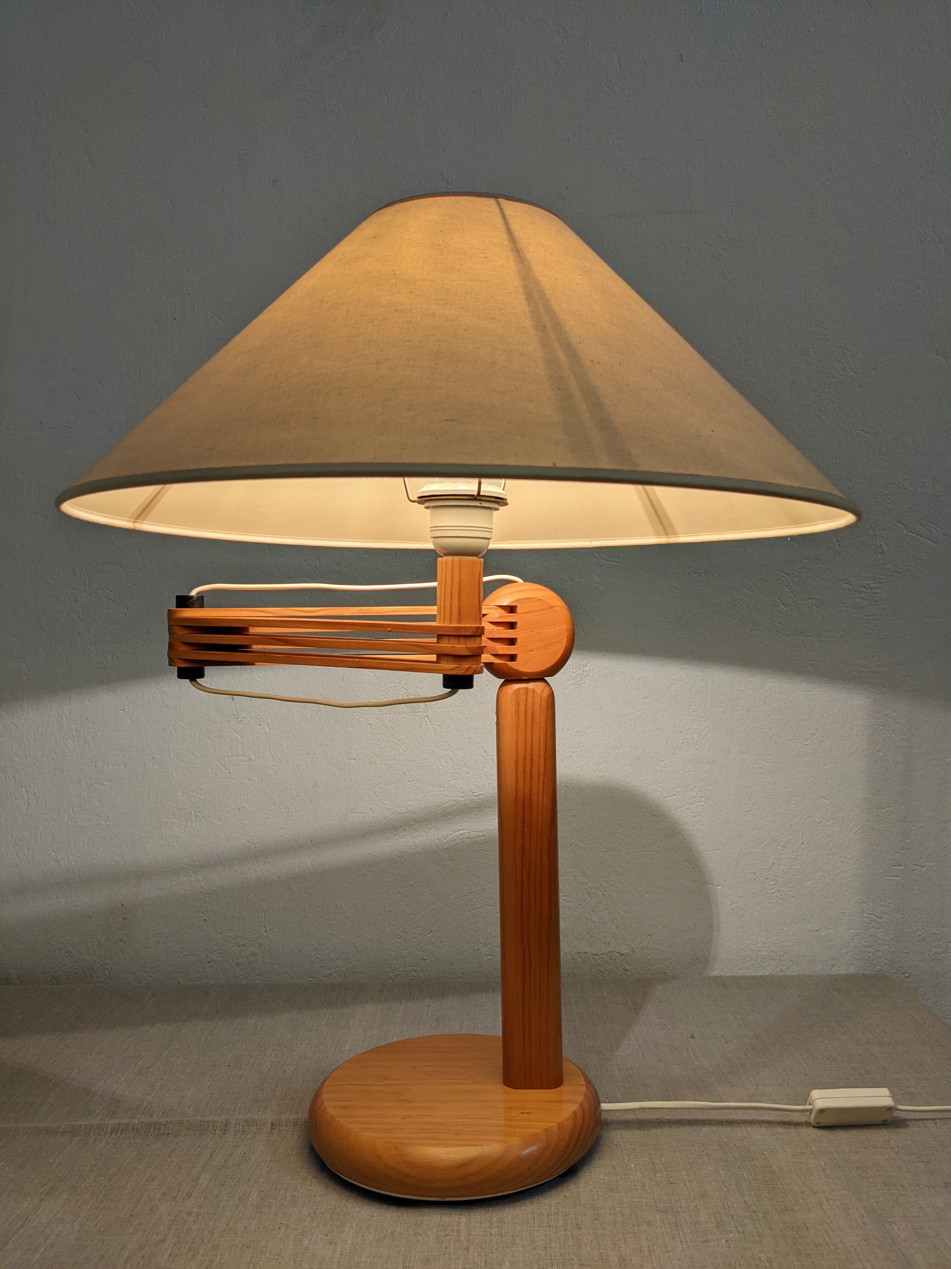 Scandinavian articulated pitchpin lamp from the 70s/80s