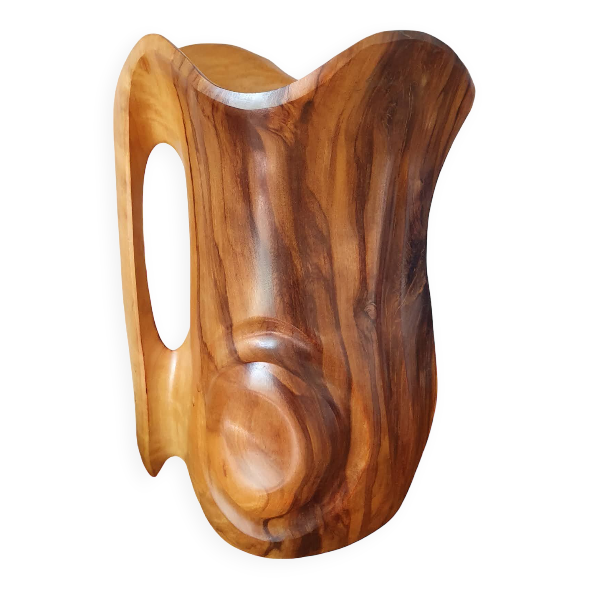 Hermanos Orta olive wood pitcher
