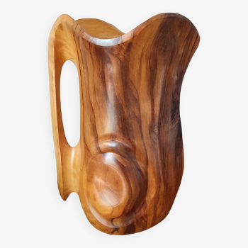 Hermanos Orta olive wood pitcher