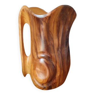 Hermanos Orta olive wood pitcher