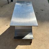 Table basse inox années 70