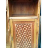 Armoire en rotin des années 70