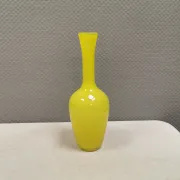 Swedish glass vase from the 1980s in a lovely yellow colour.