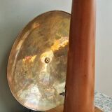 Grande lampe nautique bois et laiton années 80