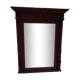 Henri II trumeau mirror for a fireplace in solid walnut.