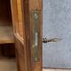 Louis XV style curved glass-fronted bookcase in rosewood