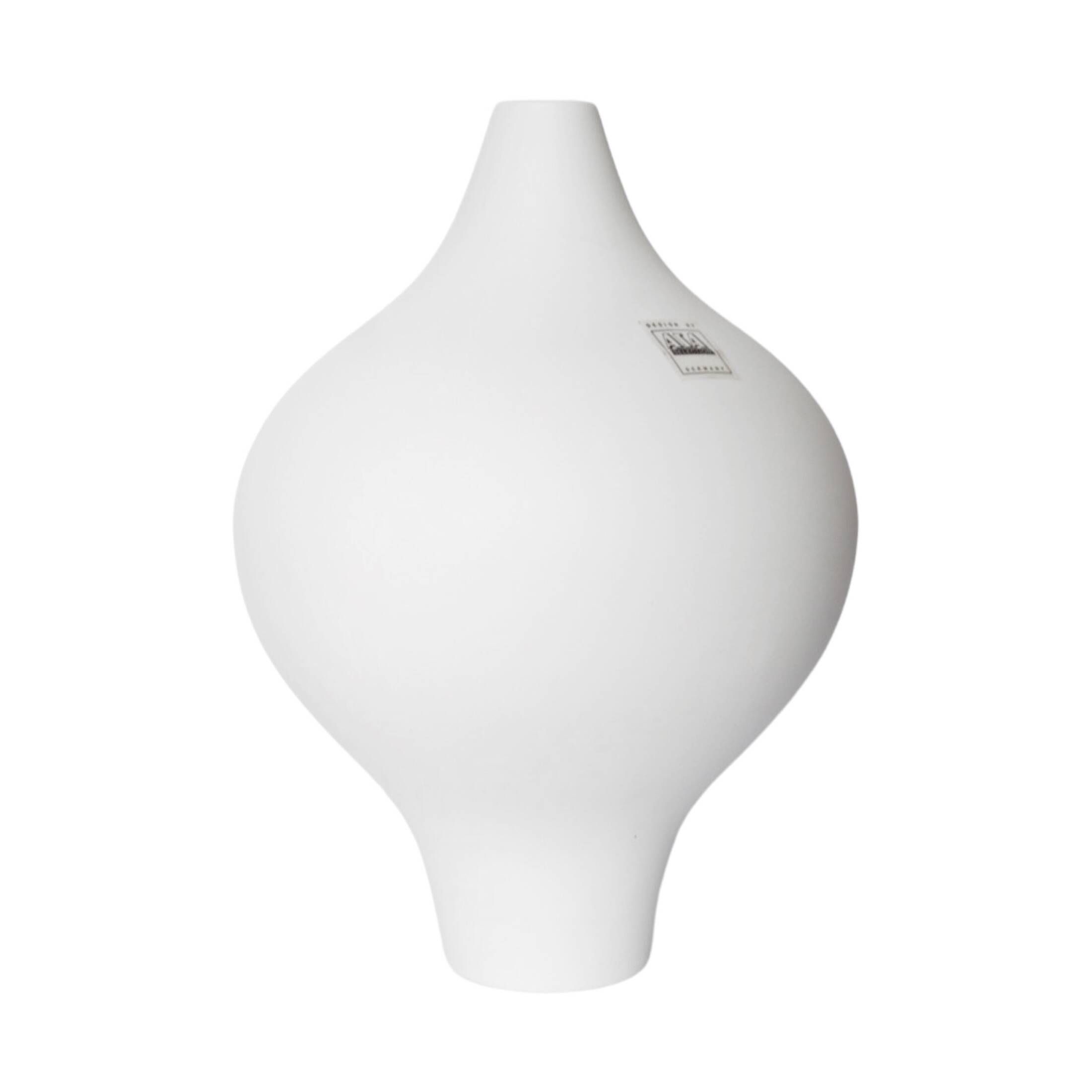White, minimalist Asa vase, Germany, 1980s.