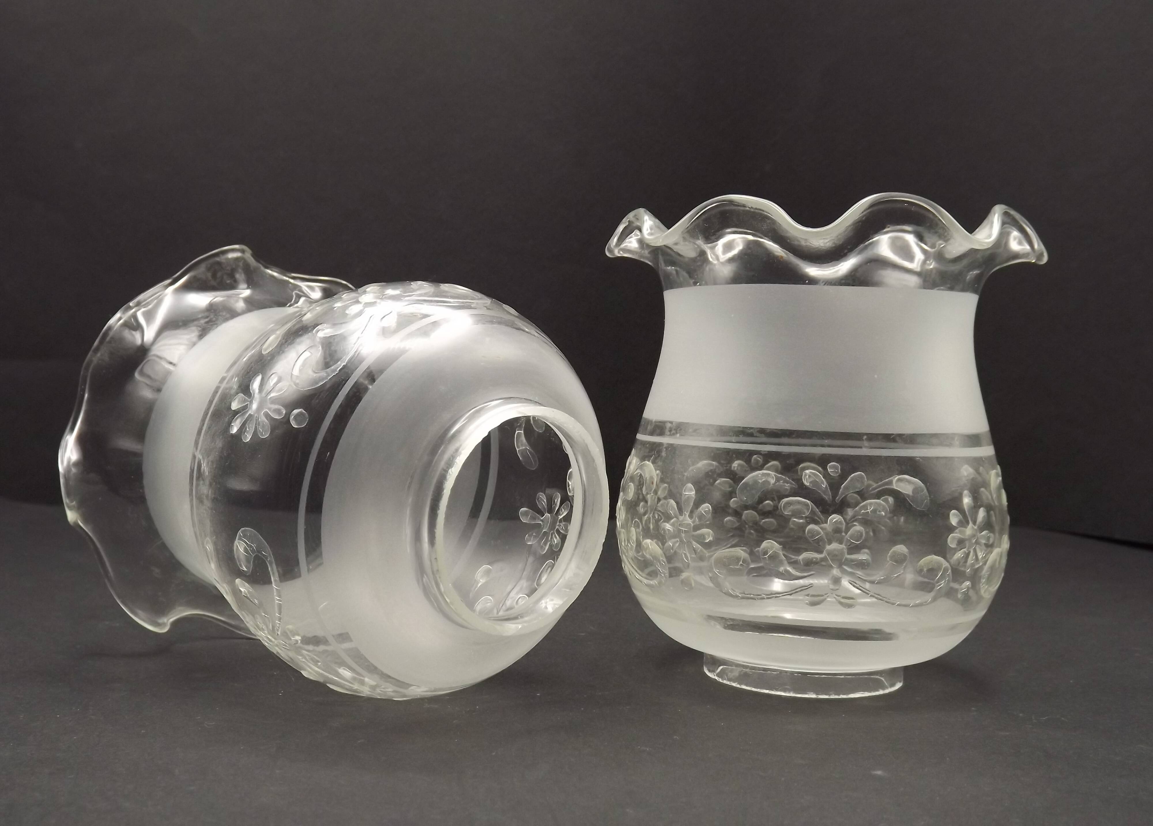 Set of 2 French Vintage Floral Replacement Chandelier/ Wall Light Shades
