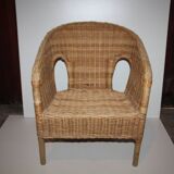Petit fauteuil en rotin Chaise d'enfant Poupée