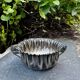 Silver fruit bowl with dragonflies Art Nouveau