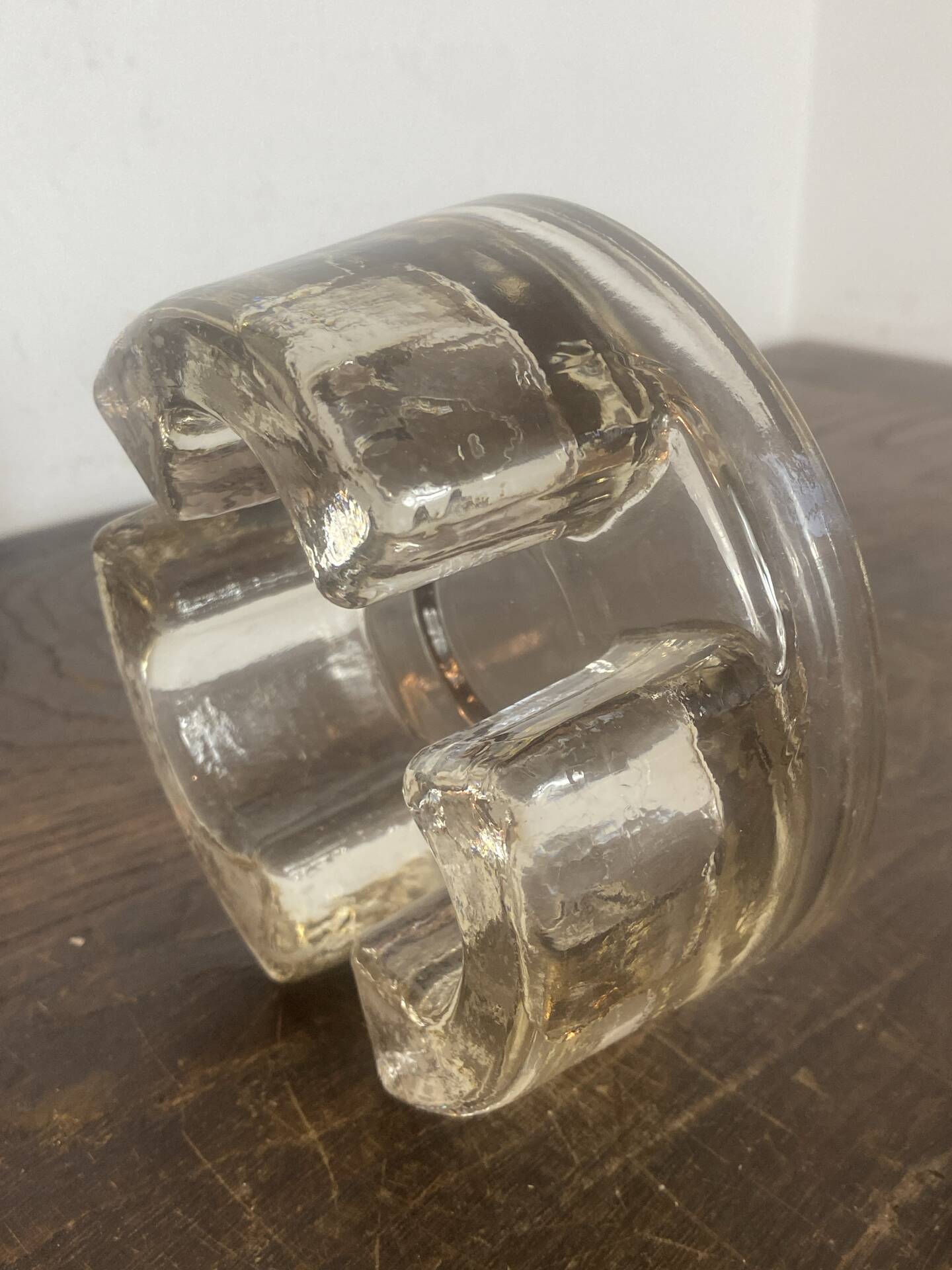 Candle holder, glass warming plate