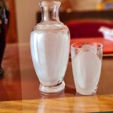 Carafe and matching glass night set