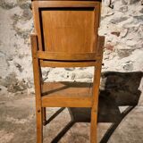 Chaise de barbier française antique, début 1900