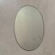 Miroir ovale biseauté ancien 32x47cm