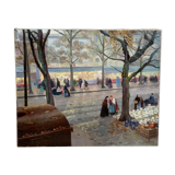 Painting "A Street of Rouen"