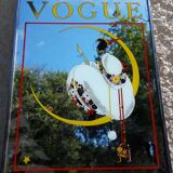 Vintage screen-printed advertising mirror