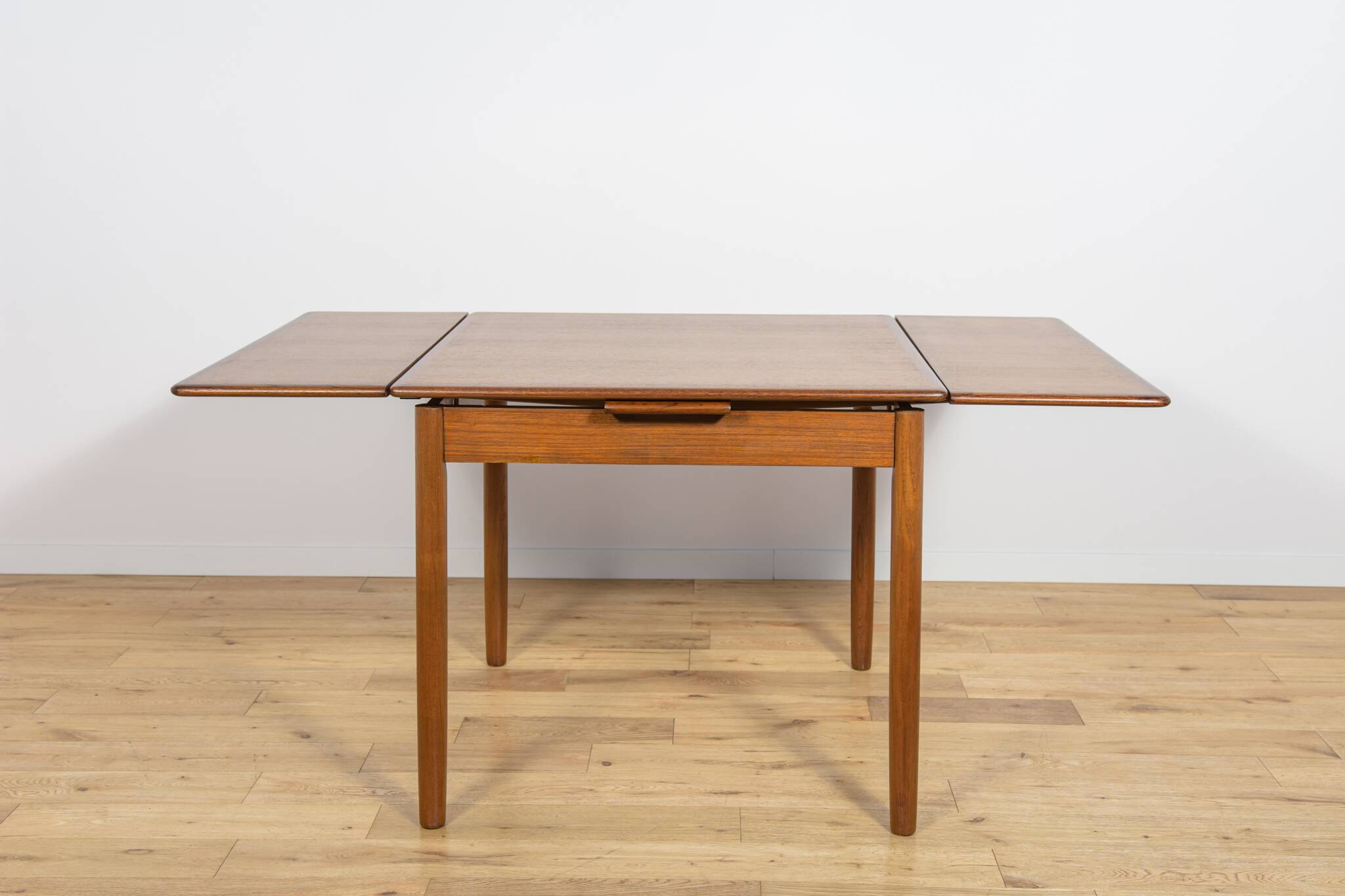 Mid-Century Square Extendable Teak Dining Table, Denmark, 1960s