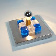 Pair of Murano glass wall lamps by Albano Poli for Poliarte
